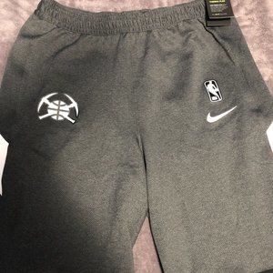 NWT Nike NBA Denver Nuggets Ghost Gray On-Court Therma Flex Shorts Sz Large Tall